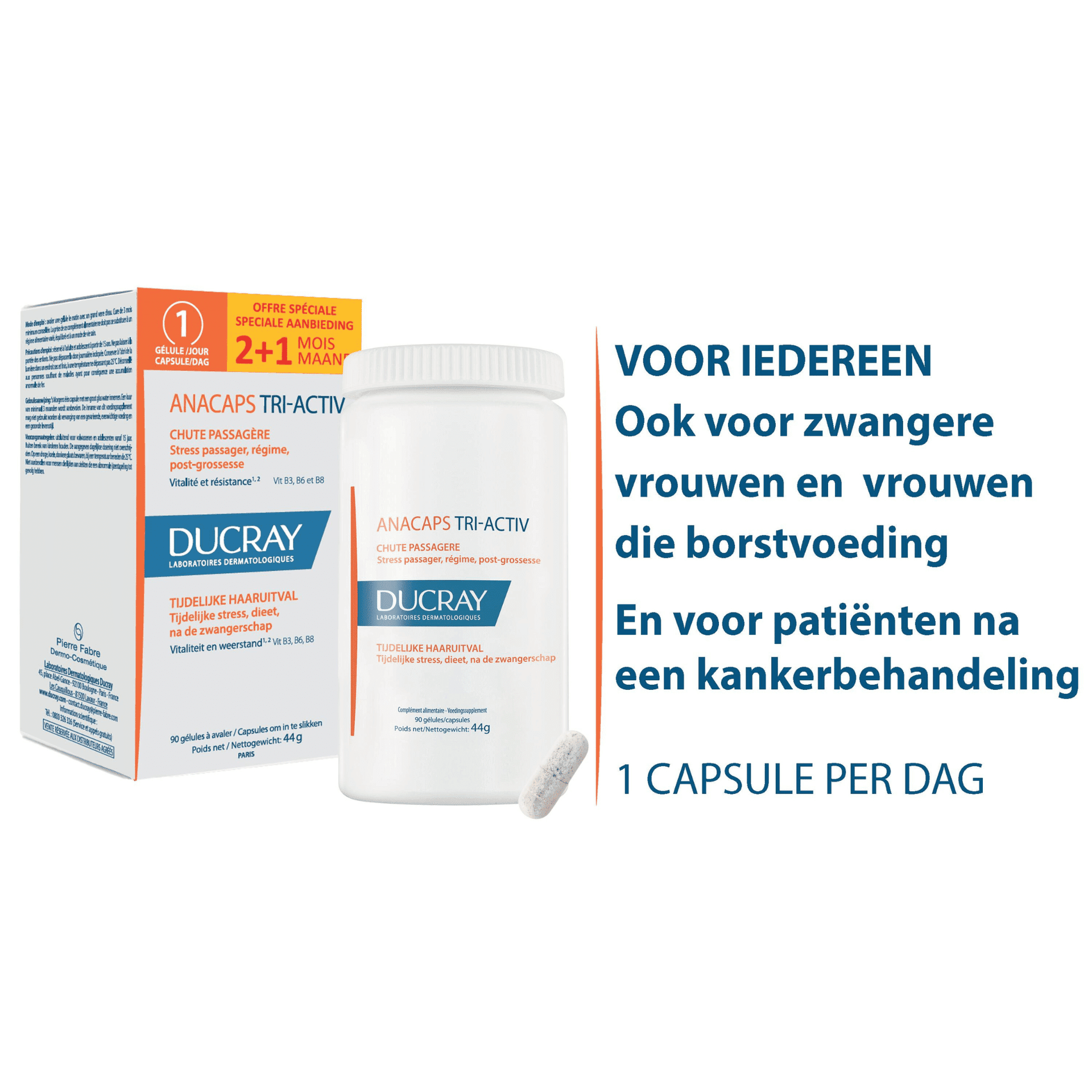 Ducray Anacaps Tri-Activ Tijdelijke Haaruitval Ducray Anacaps Tri-Activ Tijdelijke Haaruitval