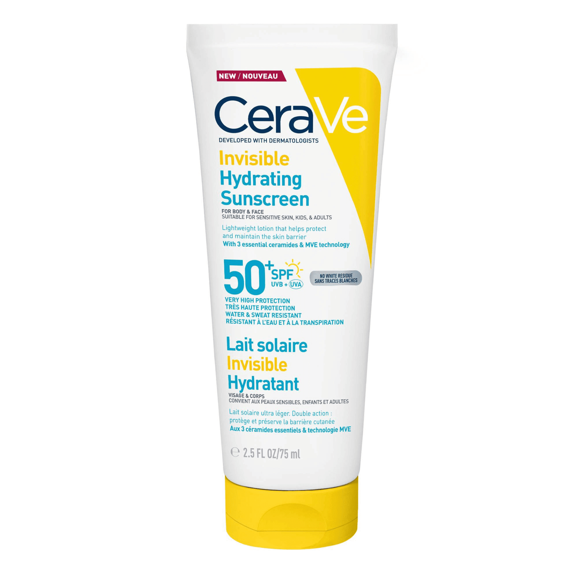 CeraVe Onzichtbare Hydraterende Zonnecrème SPF 50+