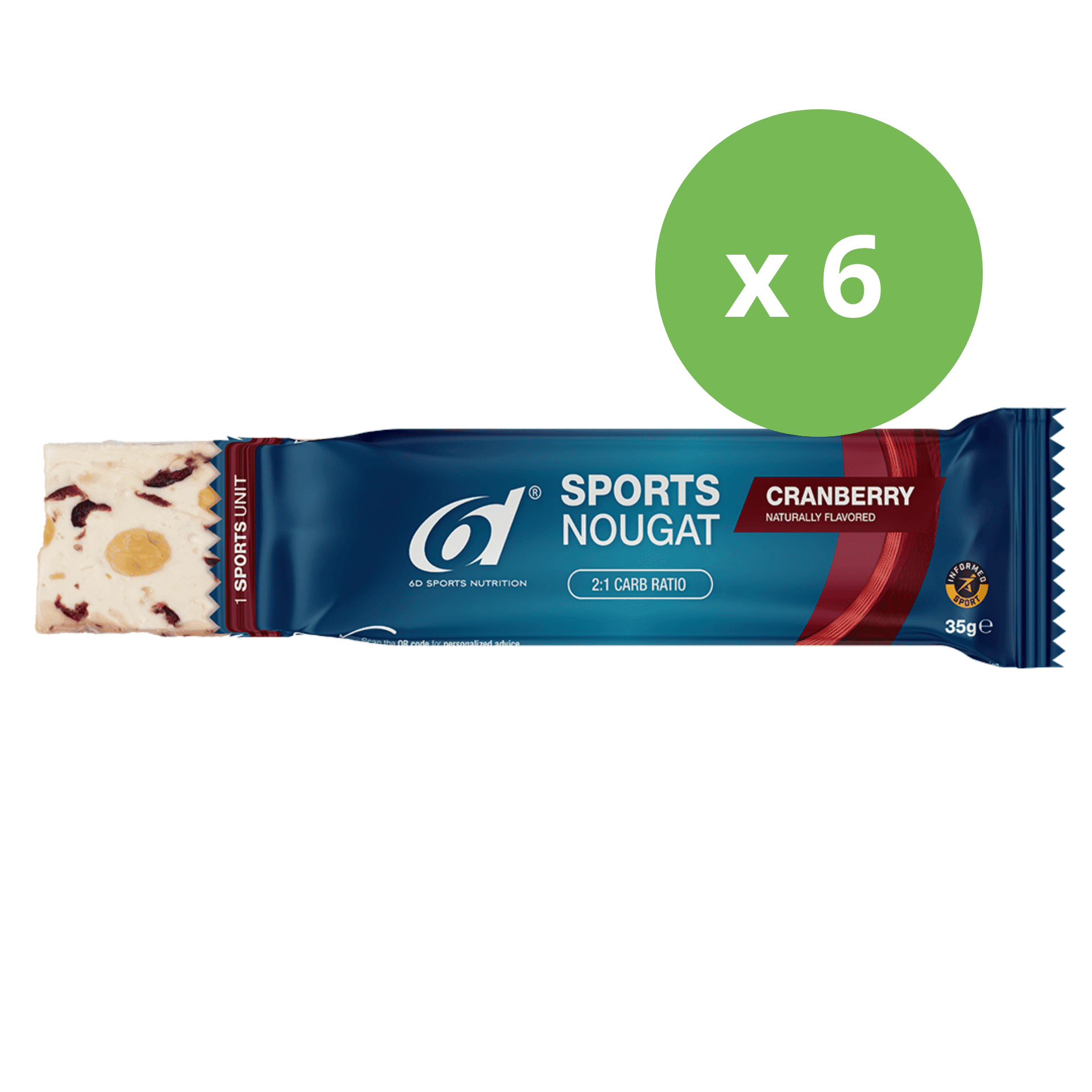 6d Sports Nougat 6 x 35 g