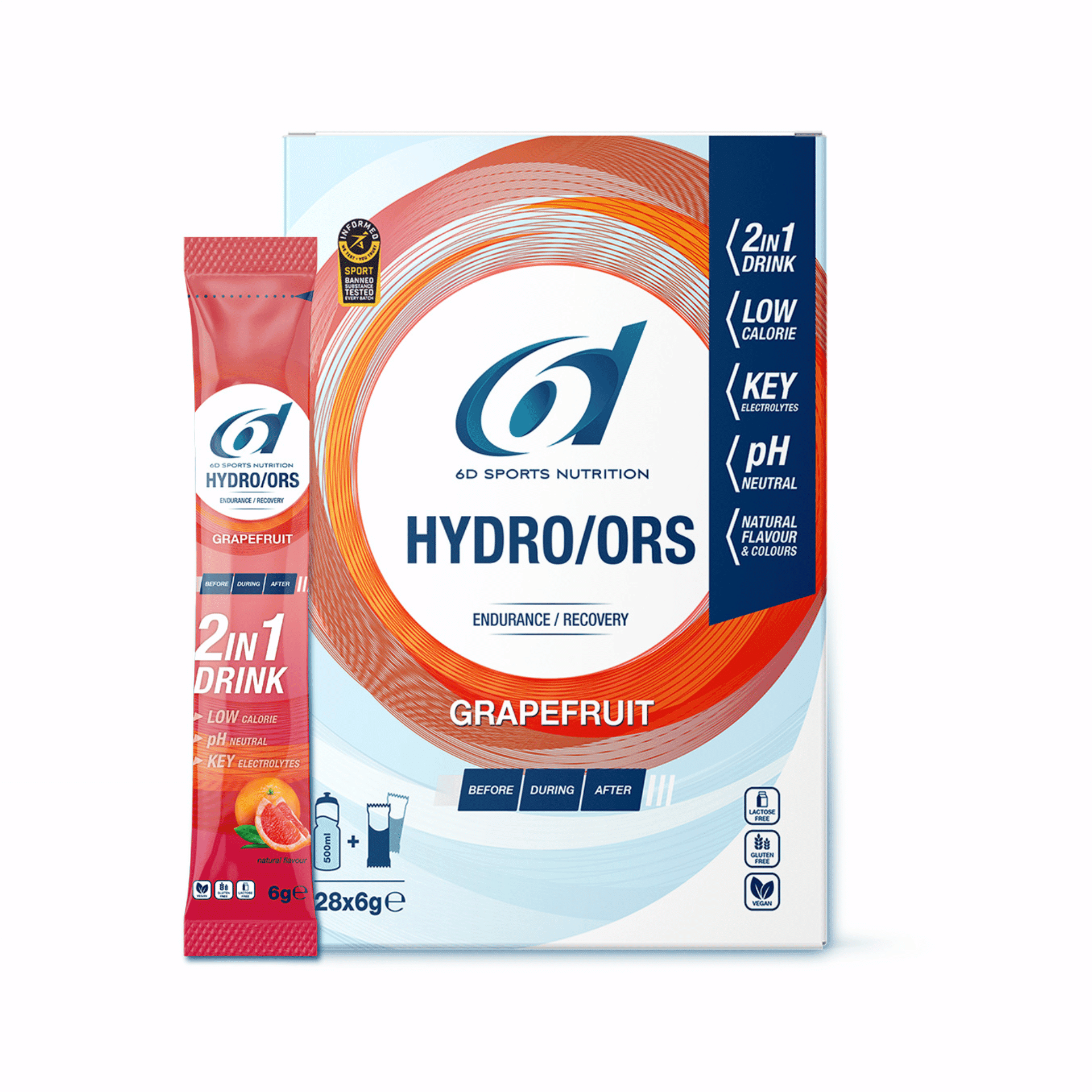 6d Hydro Ors Grapefruit Sach 28x6g