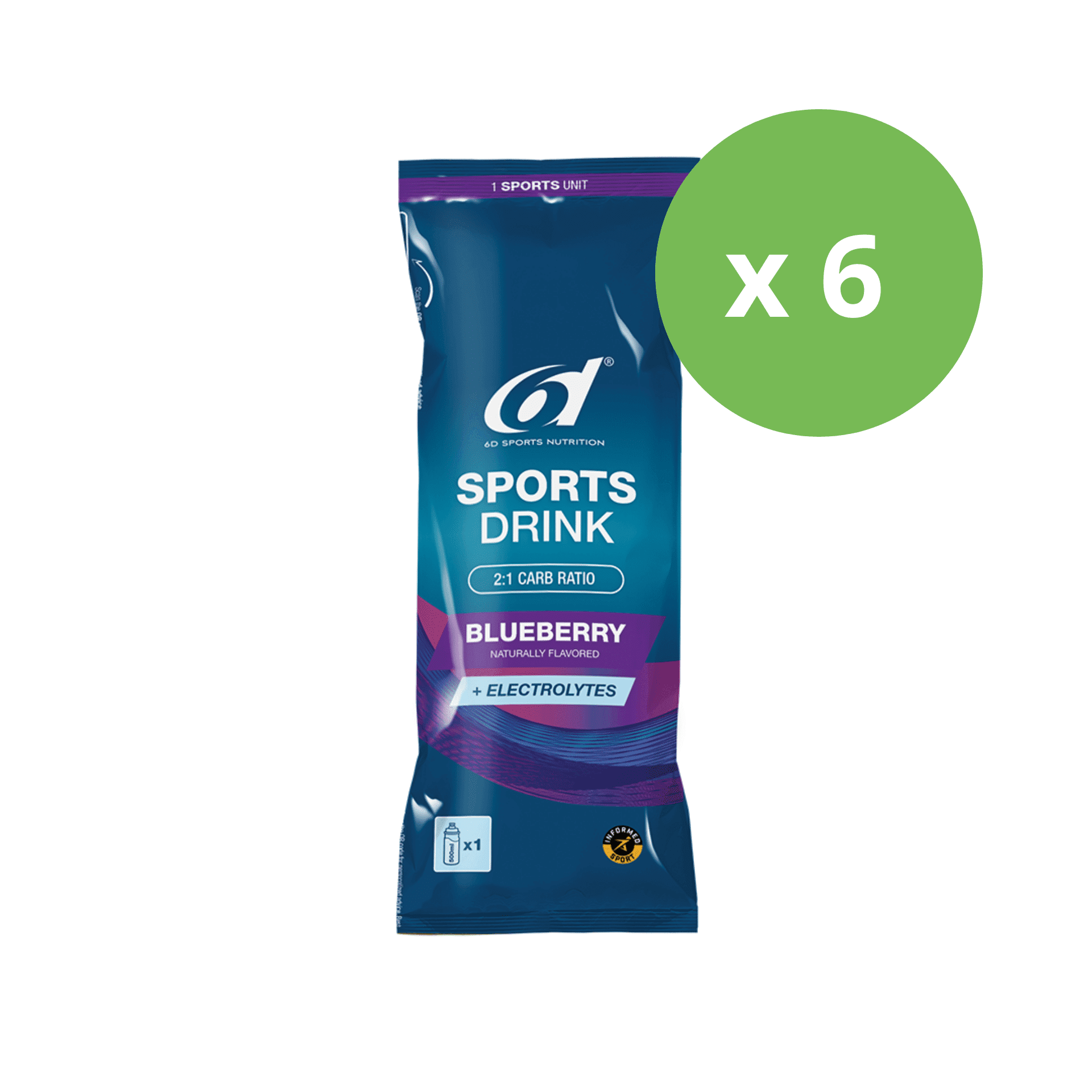 6d Sports Drink Blueberry 1kg