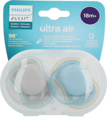 Avent Fopspeen +18m Ultra-Air Neutraal Avent Fopspeen +18m Ultra-Air Neutraal