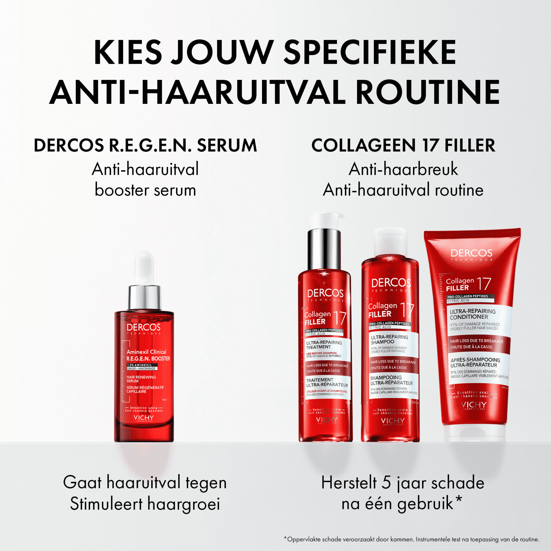 Vichy Dercos Collagen 17 Filler Shampooing Ultra-Réparateur