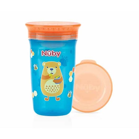Nuby 360° Wonder Cup Blauw Beer 300 ml 6+ Nuby 360° Wonder Cup Blauw Beer 300 ml 6+