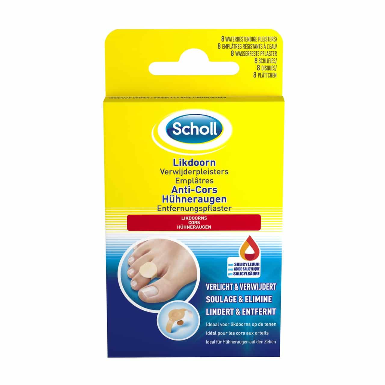 Scholl Likdoorn Verwijderpleisters Scholl Likdoorn Verwijderpleisters