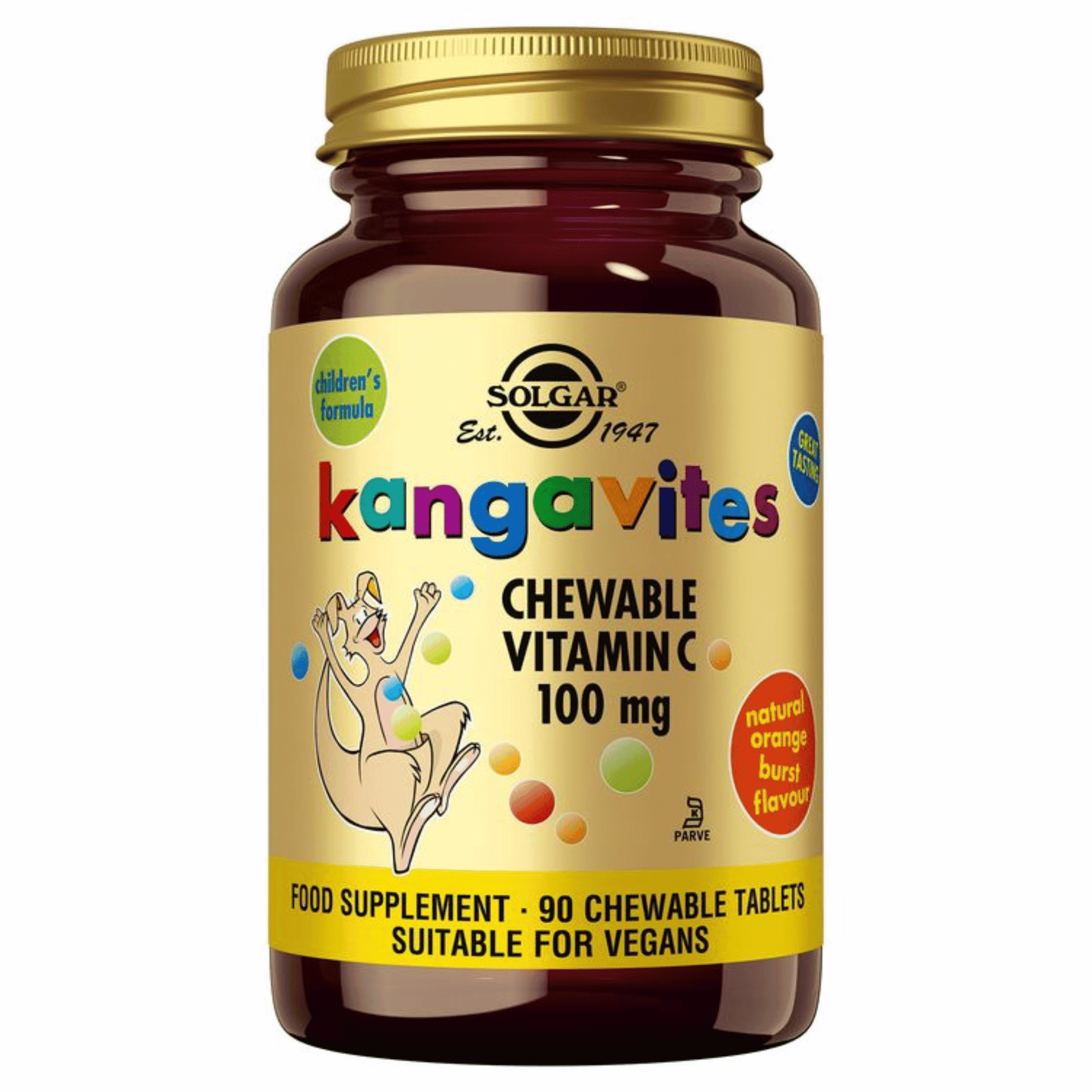 Solgar Kangavites Chewable Vitamin C 100 mg Solgar Kangavites Chewable Vitamin C 100 mg