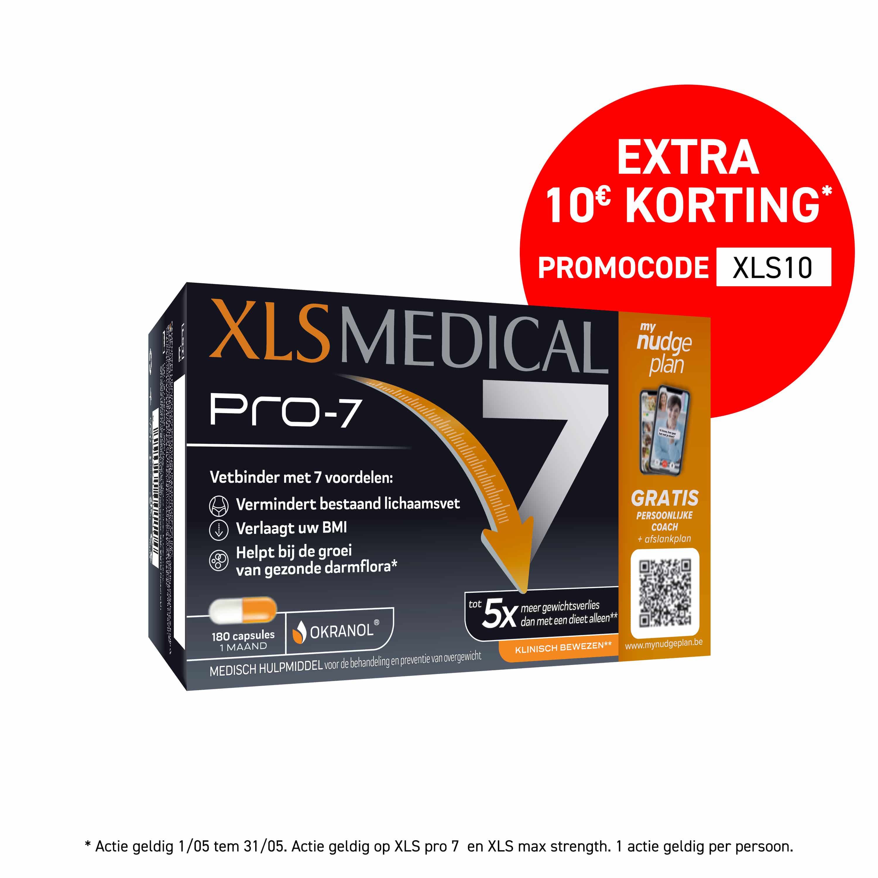 XLS Medical Pro-7 - GRATIS PERSOONLIJKE COACH + Afslankplan 