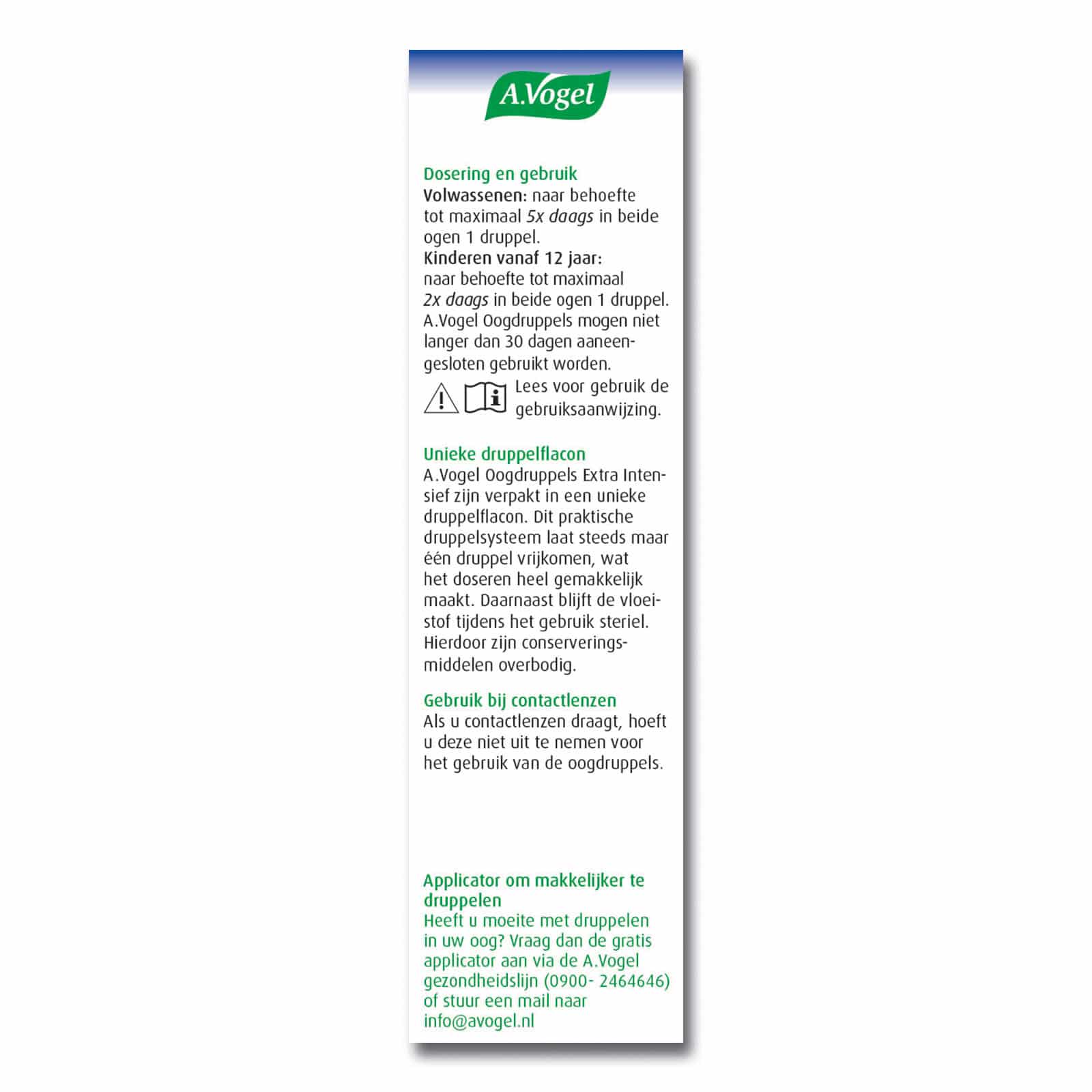 A. Vogel Oogdruppels Extra Intensief A. Vogel Oogdruppels Extra Intensief