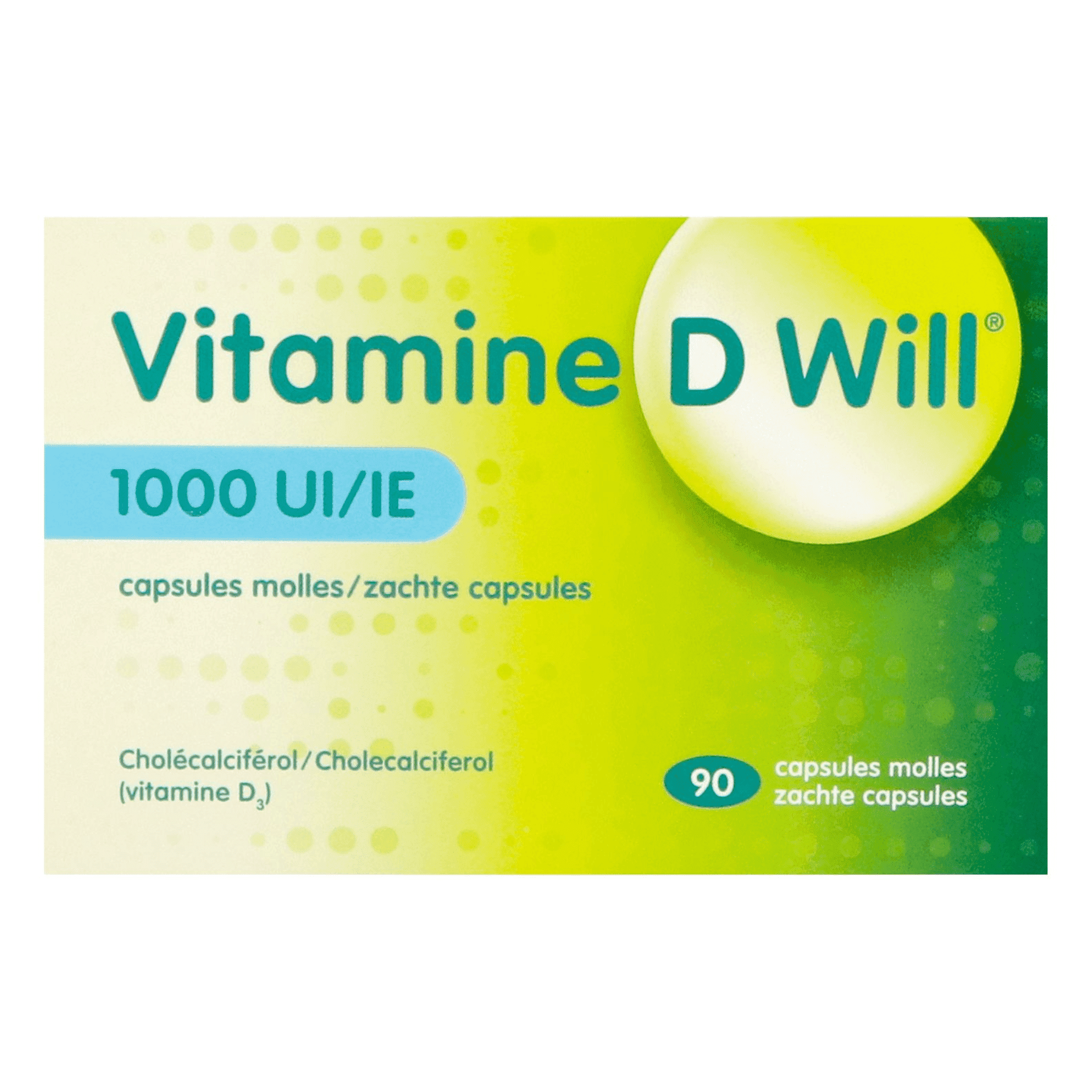 Vitamine D Will 1000ui Caps Molle 90