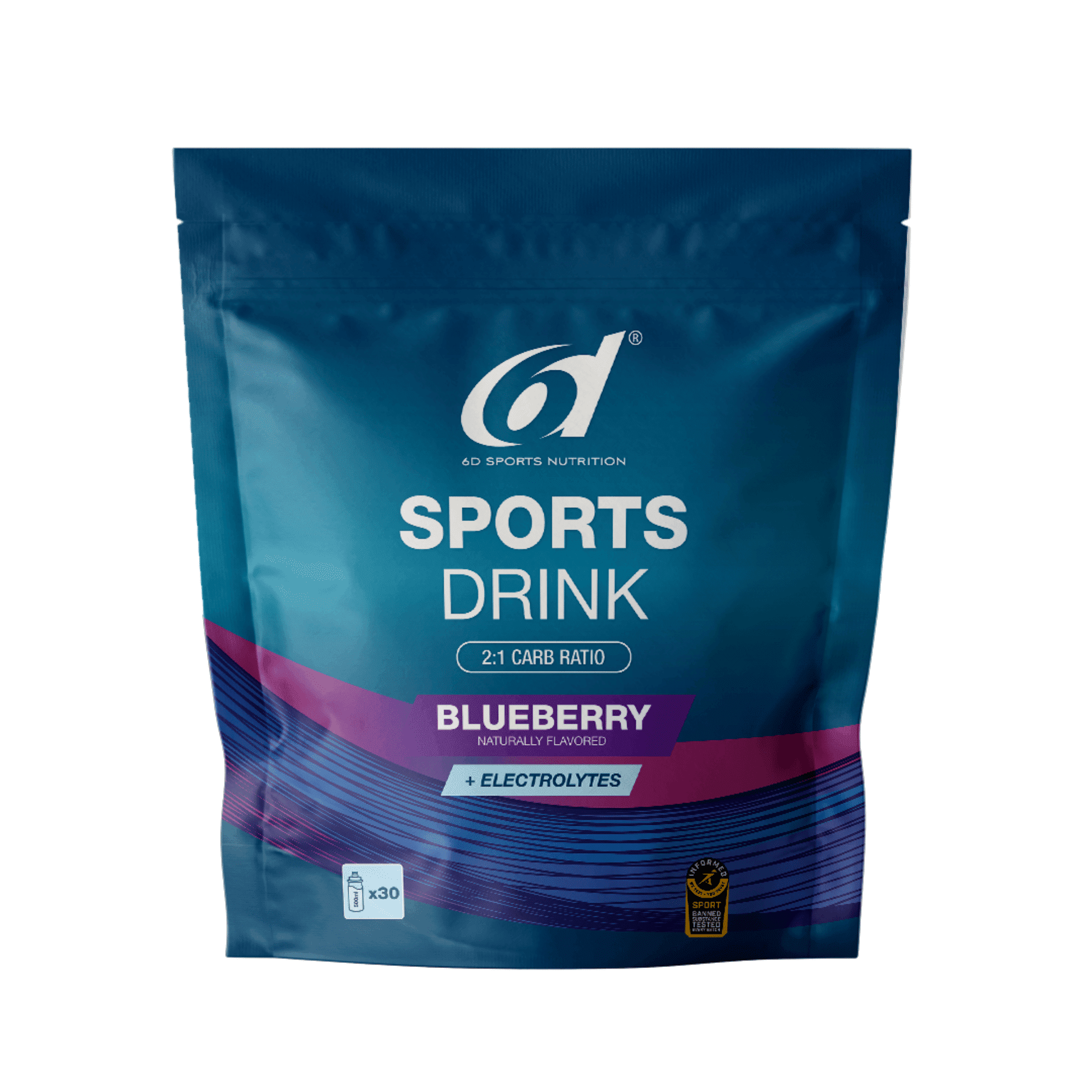 6d Sports Drink Blueberry 1kg