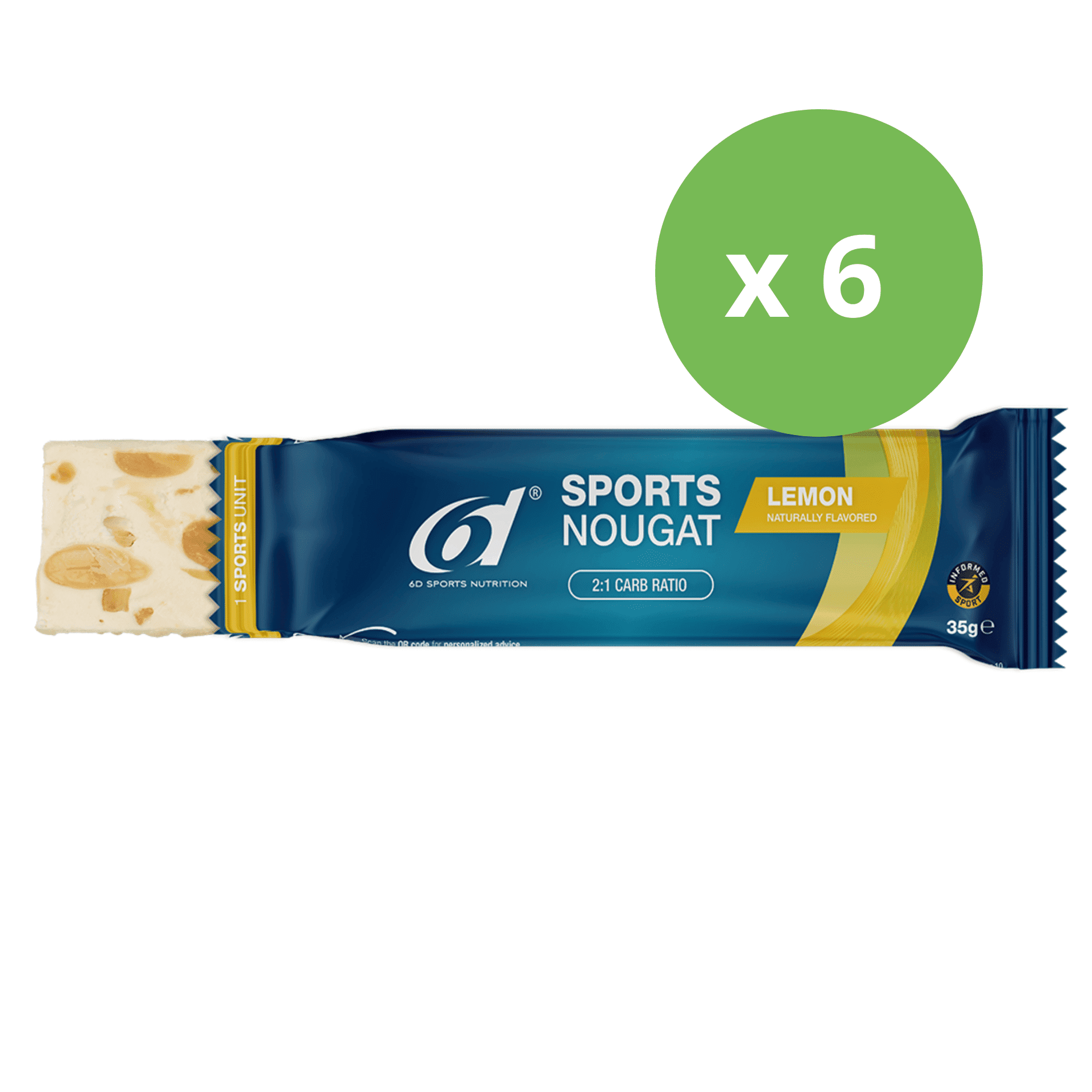 6d Sports Nougat 6 x 35 g