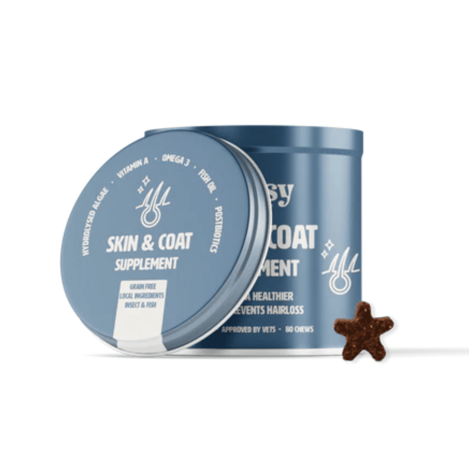 Gutsy Skin & Coat Supplement Chews 80 Gutsy Skin & Coat Supplement Chews 80