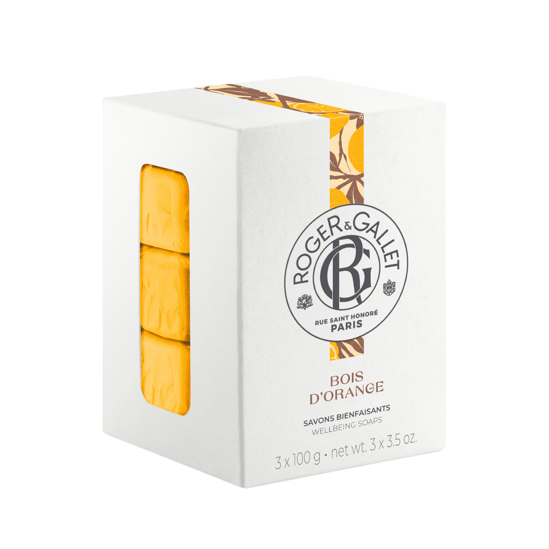 Roger&gallet Bois Orange Boite 3 Savons 100g