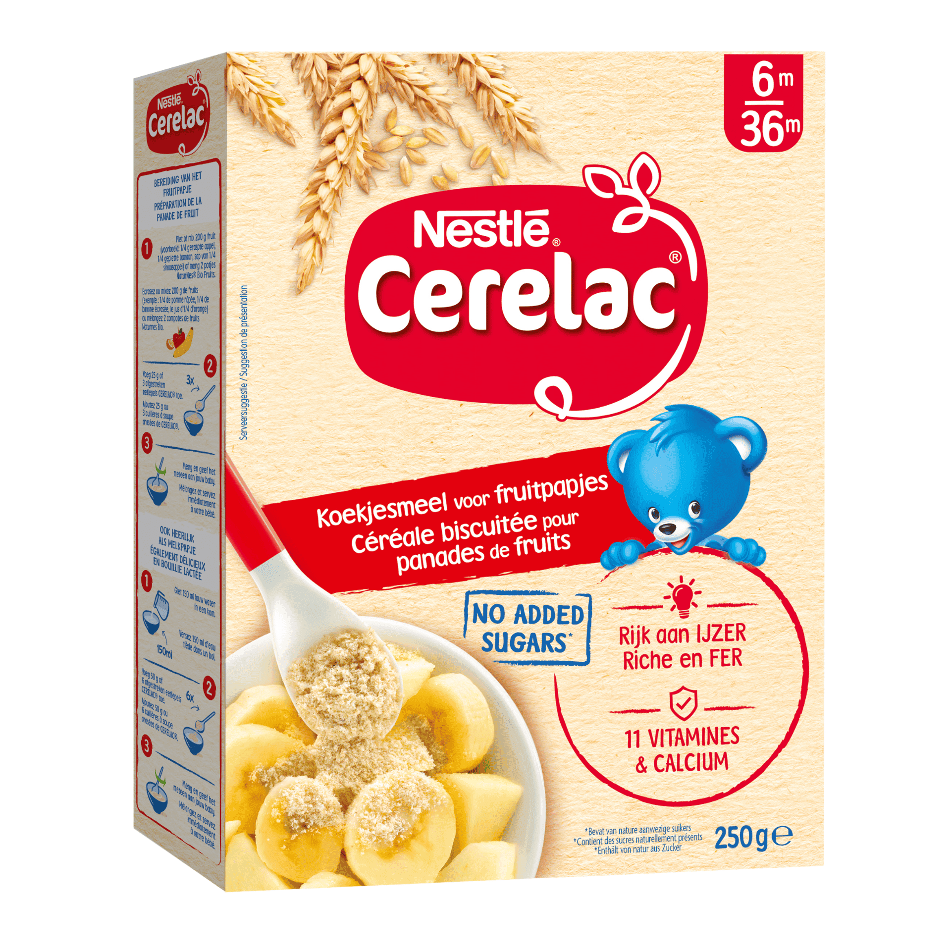 Nestlé Cerelac Céréale Biscuitée pour Panades de Fruits Nestlé Cerelac Céréale Biscuitée pour Panades de Fruits