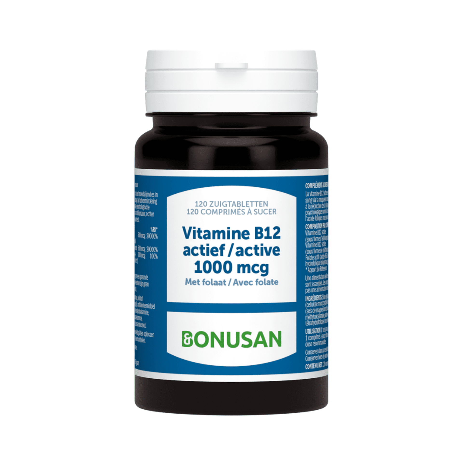 Vitamine B12 Actif 1000mcg Comp Sucer 60 Bonusan