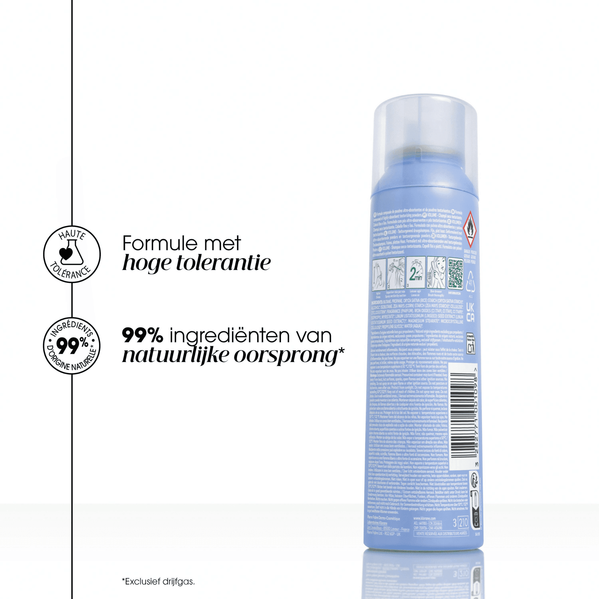 Klorane Vlas Droogshampoo voor Extra Volume
