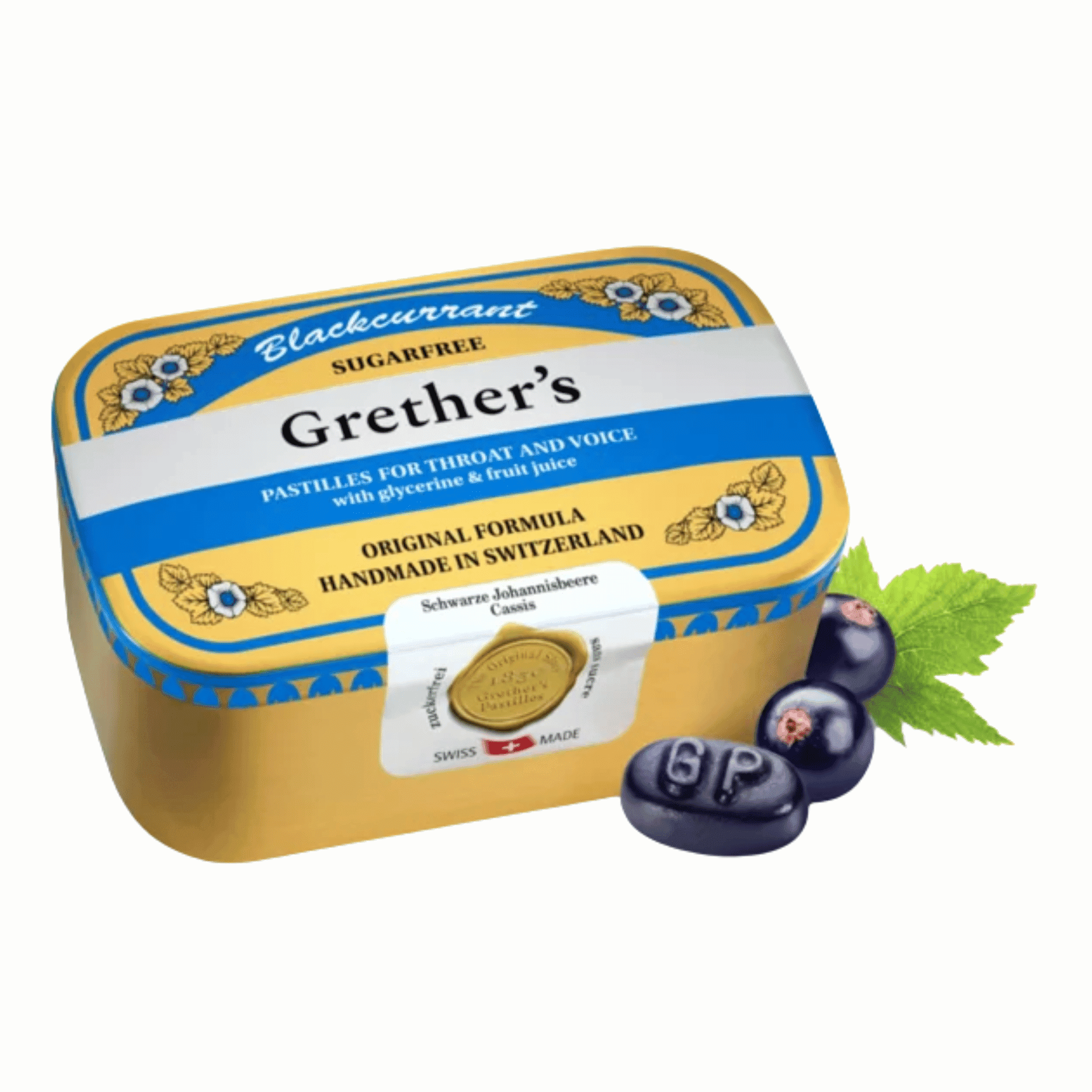 Grether's Pastilles Blackcurrant sans Sucre Grether's Pastilles Blackcurrant sans Sucre