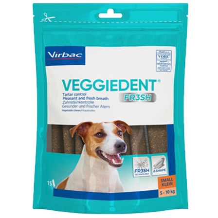 Virbac Veggiedent Kauwstrips 5-10 kg Virbac Veggiedent Kauwstrips 5-10 kg