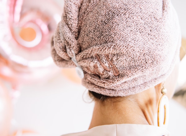 Self Hair Wrap Bamboo Towel Self Hair Wrap Bamboo Towel