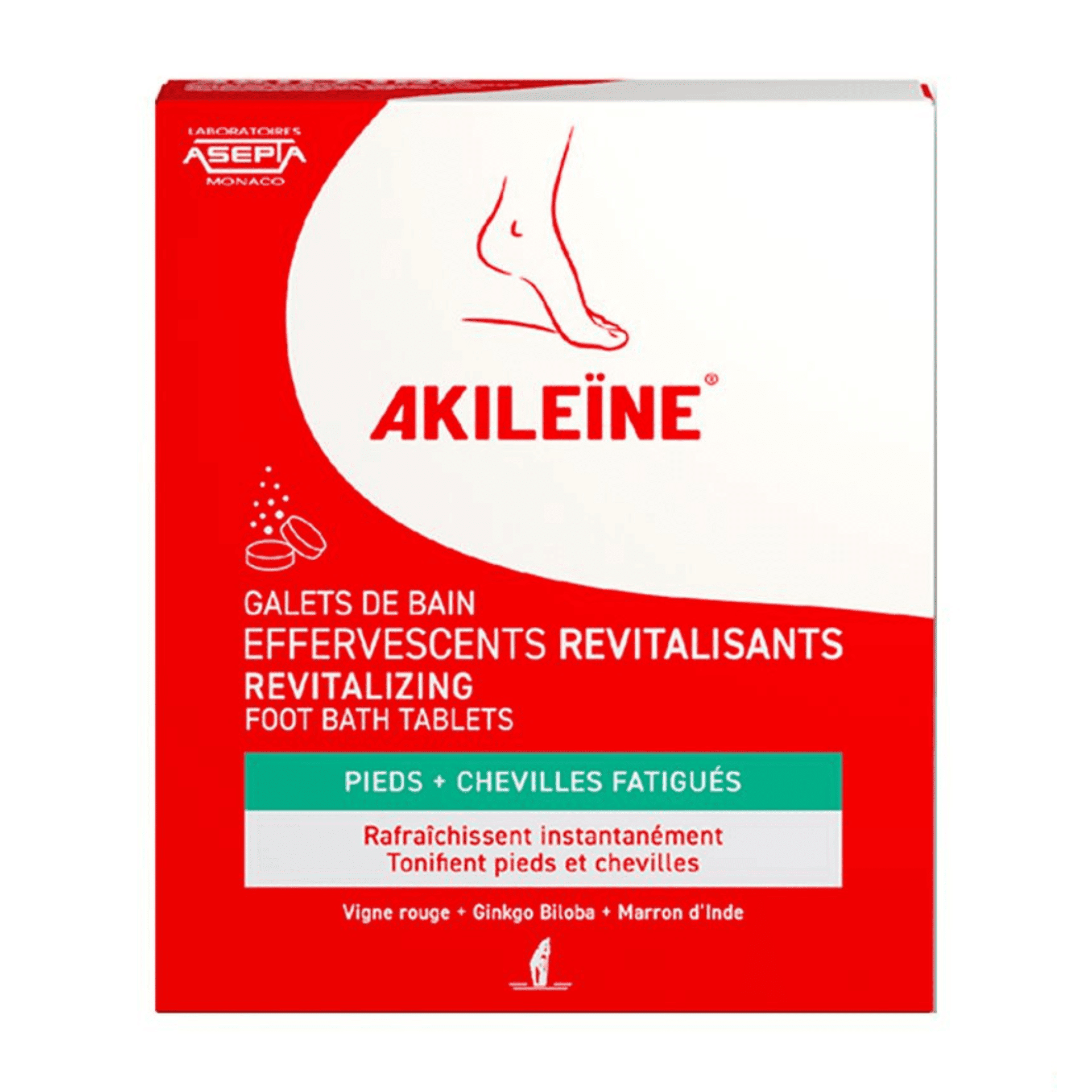 Akileine Galets Bain Efferv.revitalisants 6x20g