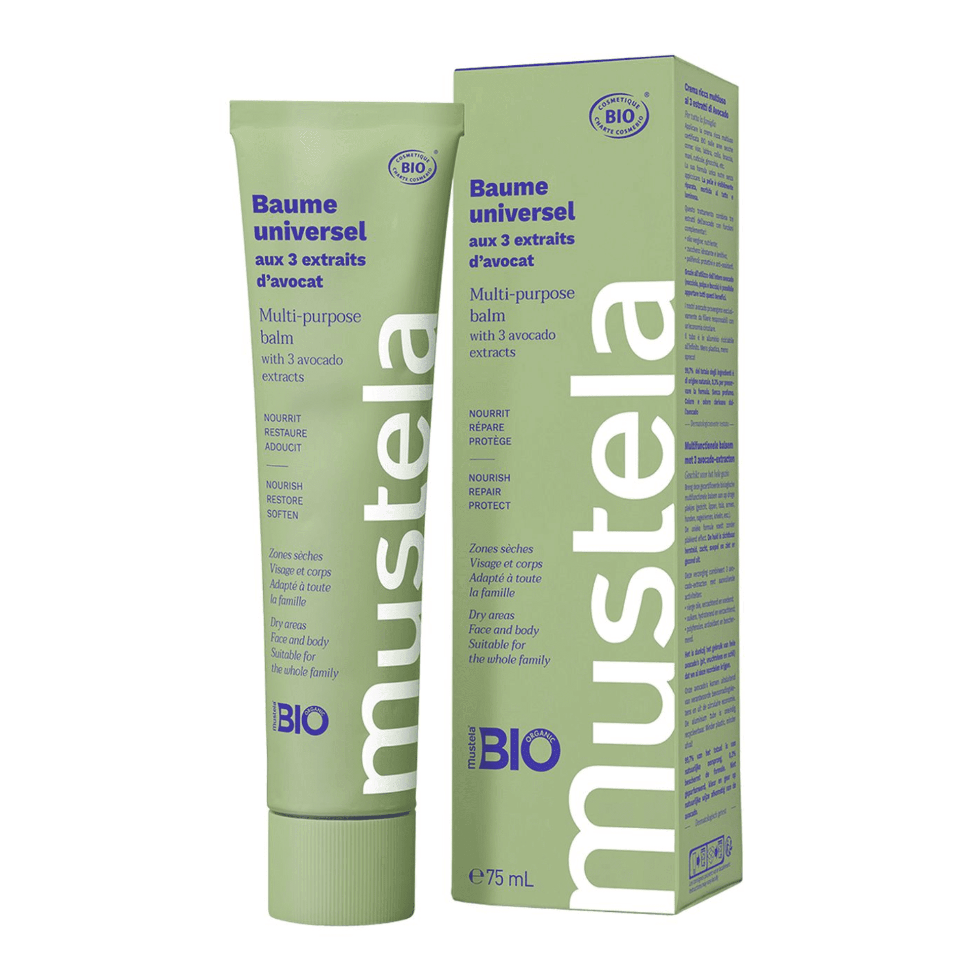 Mustela Baume Universel 3 Extraits Avocat 75ml Mustela Baume Universel 3 Extraits Avocat 75ml