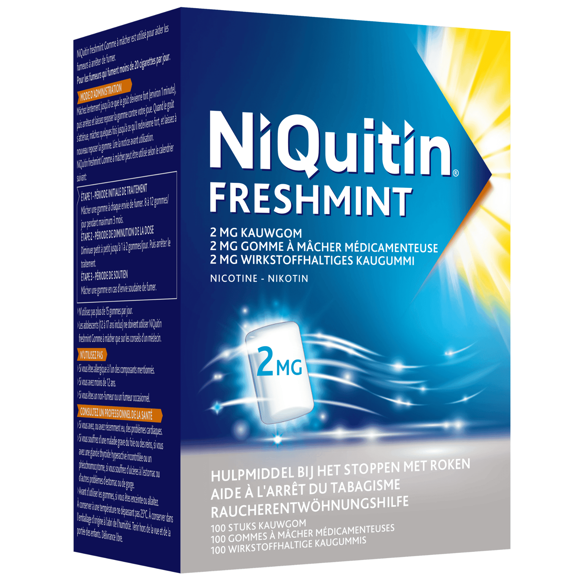 NiQuitin Freshmint 2 mg Kauwgom