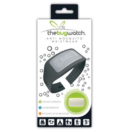 The Bug Watch Zwart Anti muggen Armband
