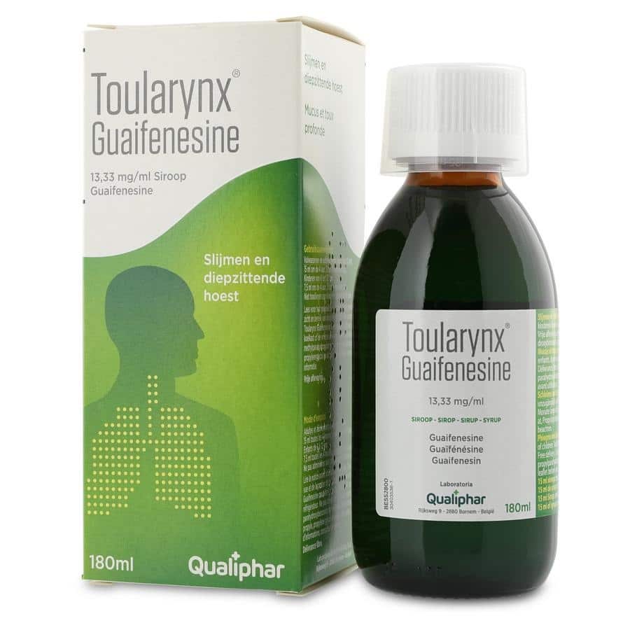 Toularynx Guaifenesine 13,33 mg/ml Siroop Toularynx Guaifenesine 13,33 mg/ml Siroop