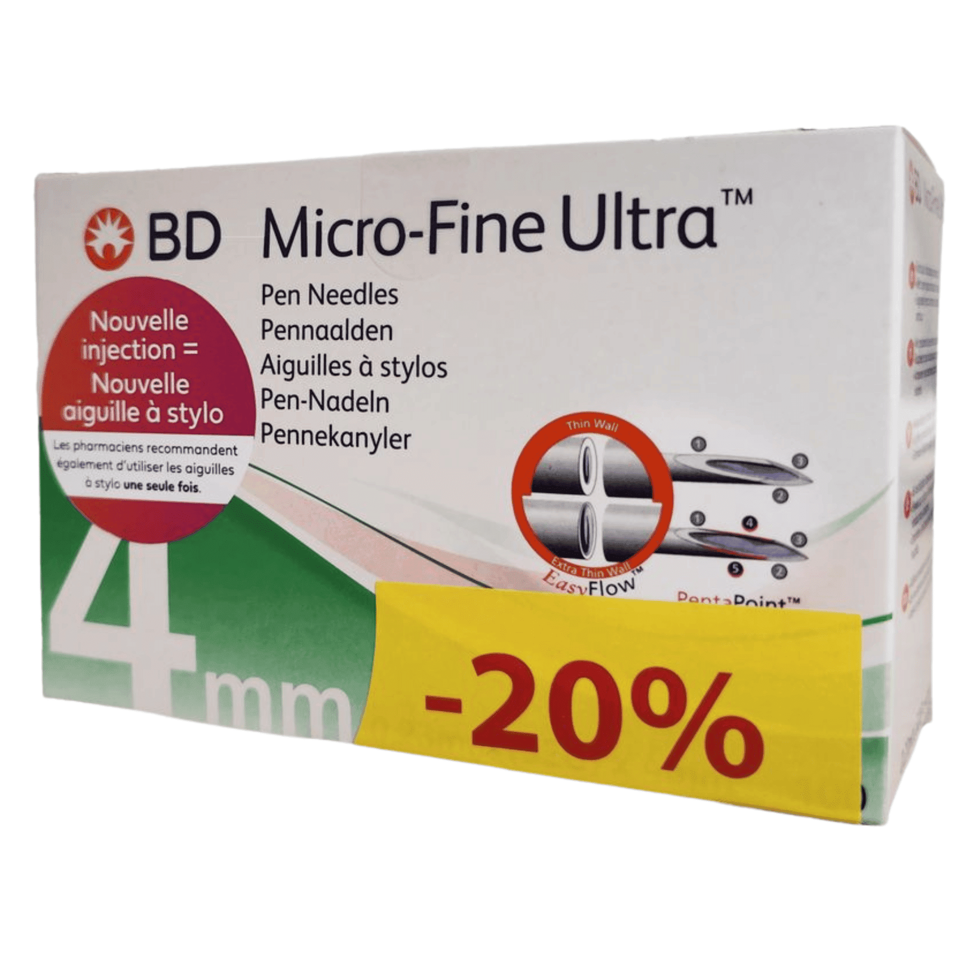 BD Micro-Fine Ultra Pennaalden 4 mm 32 g Promo BD Micro-Fine Ultra Pennaalden 4 mm 32 g Promo