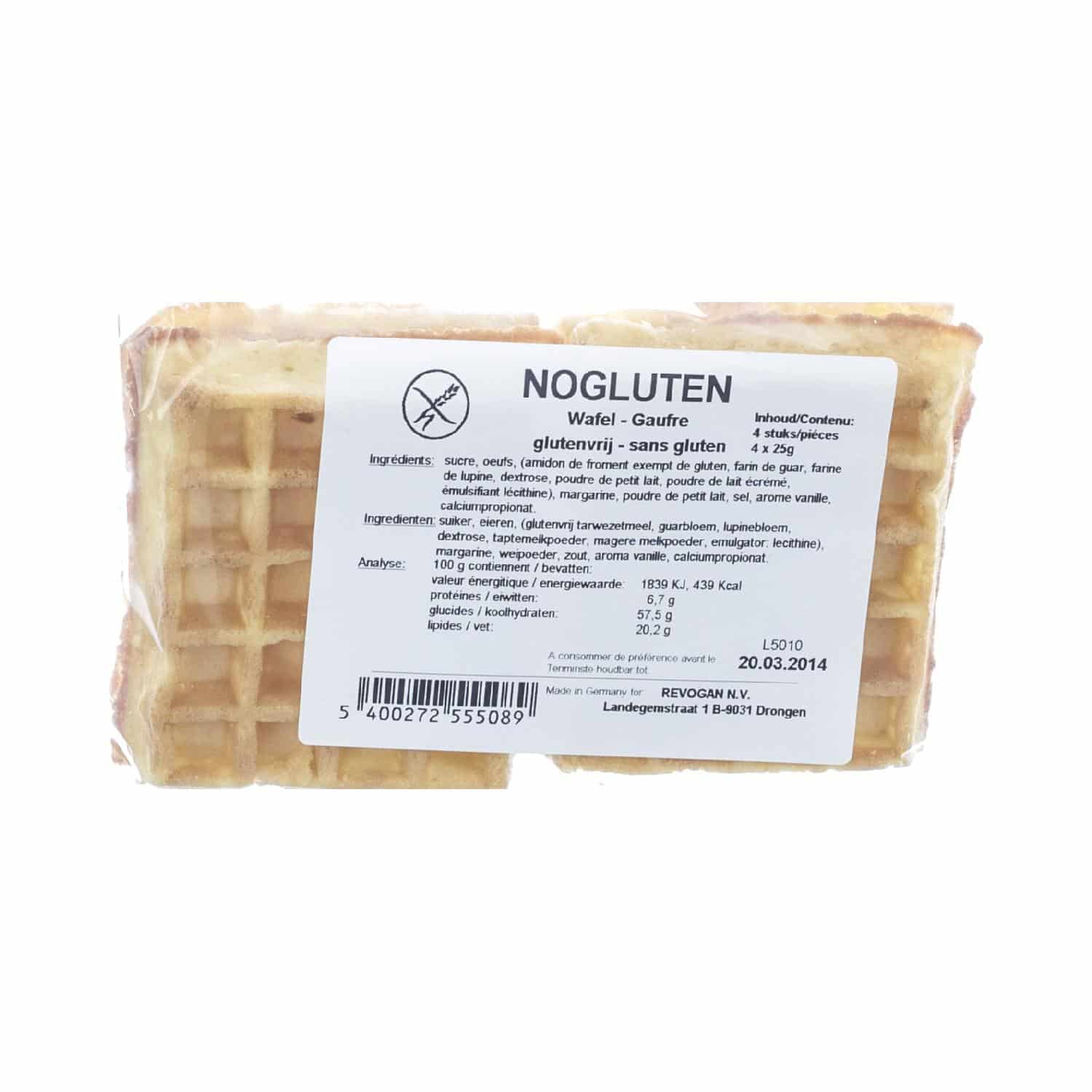 Nogluten Softwafel Glutenvrij Nogluten Softwafel Glutenvrij
