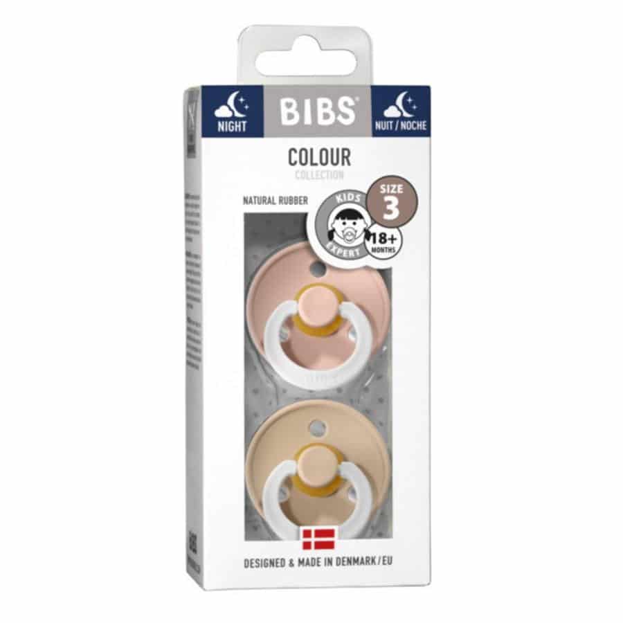 Bibs Fopspeen Duo Night Vanilla/Blush 18+ Bibs Fopspeen Duo Night Vanilla/Blush 18+