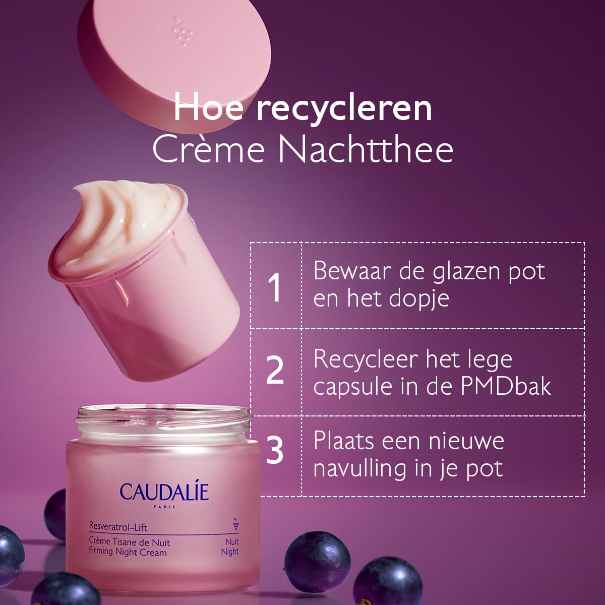 Caudalie Resveratrol Lift Creme Nuit Recharge 50ml
