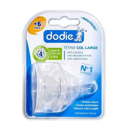 Dodie Zuigspeen 4 Gaten Brede Hals 6+ Dodie Zuigspeen 4 Gaten Brede Hals 6+