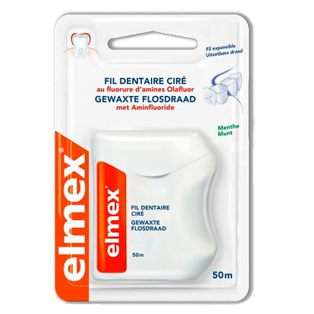 Elmex Gewaxte Flosdraad 50 m Elmex Gewaxte Flosdraad 50 m