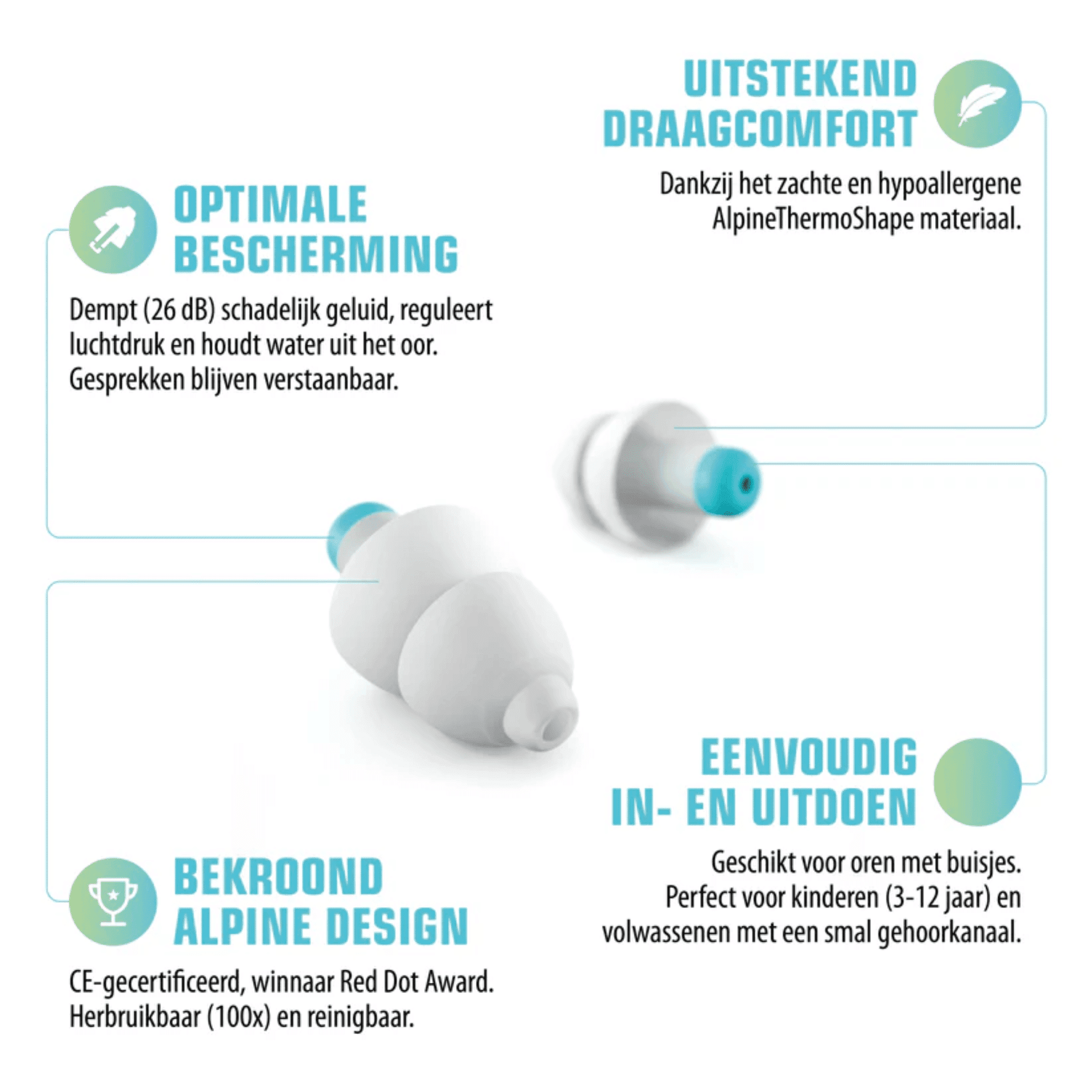 Alpine Pluggies Kids Oordoppen Alpine Pluggies Kids Oordoppen