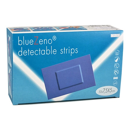 Bluezeno Detectable Strip Blue 7,5 x 5 cm Bluezeno Detectable Strip Blue 7,5 x 5 cm