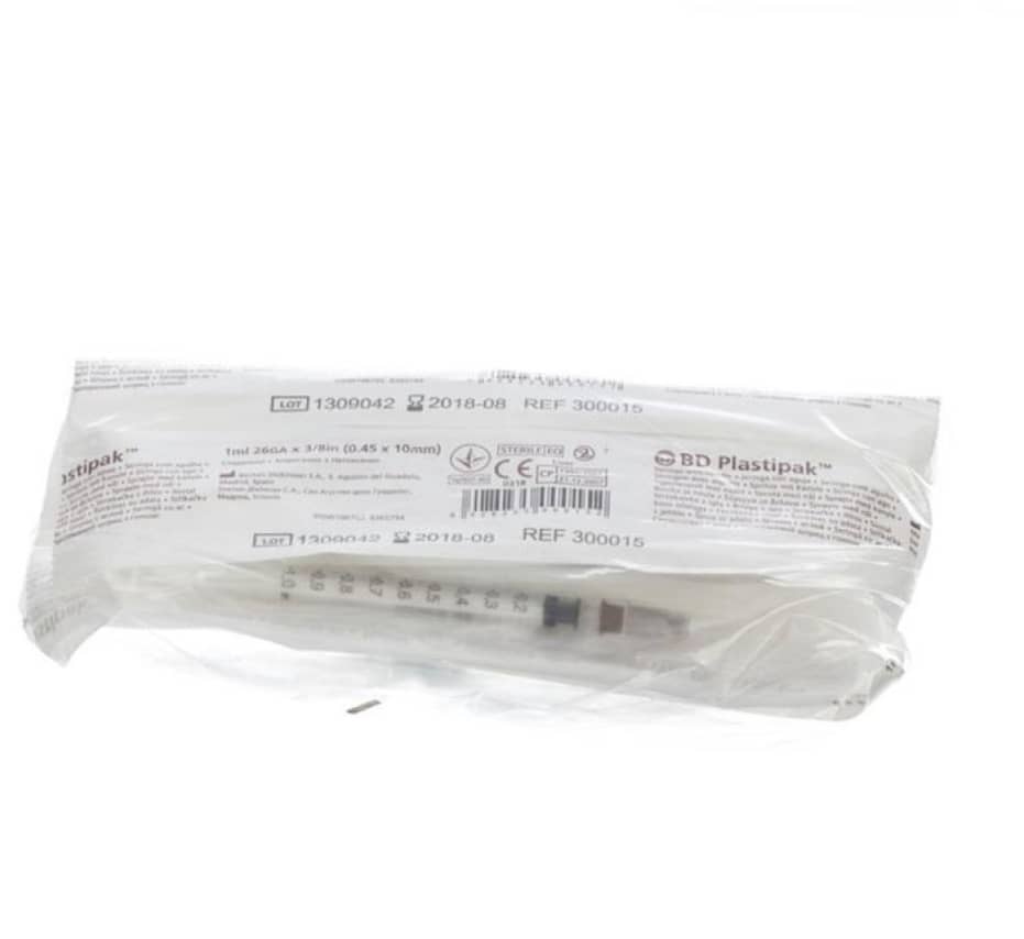 BD Plastipak Wegwerpspuit Tuberculine Luer 1 ml 303172