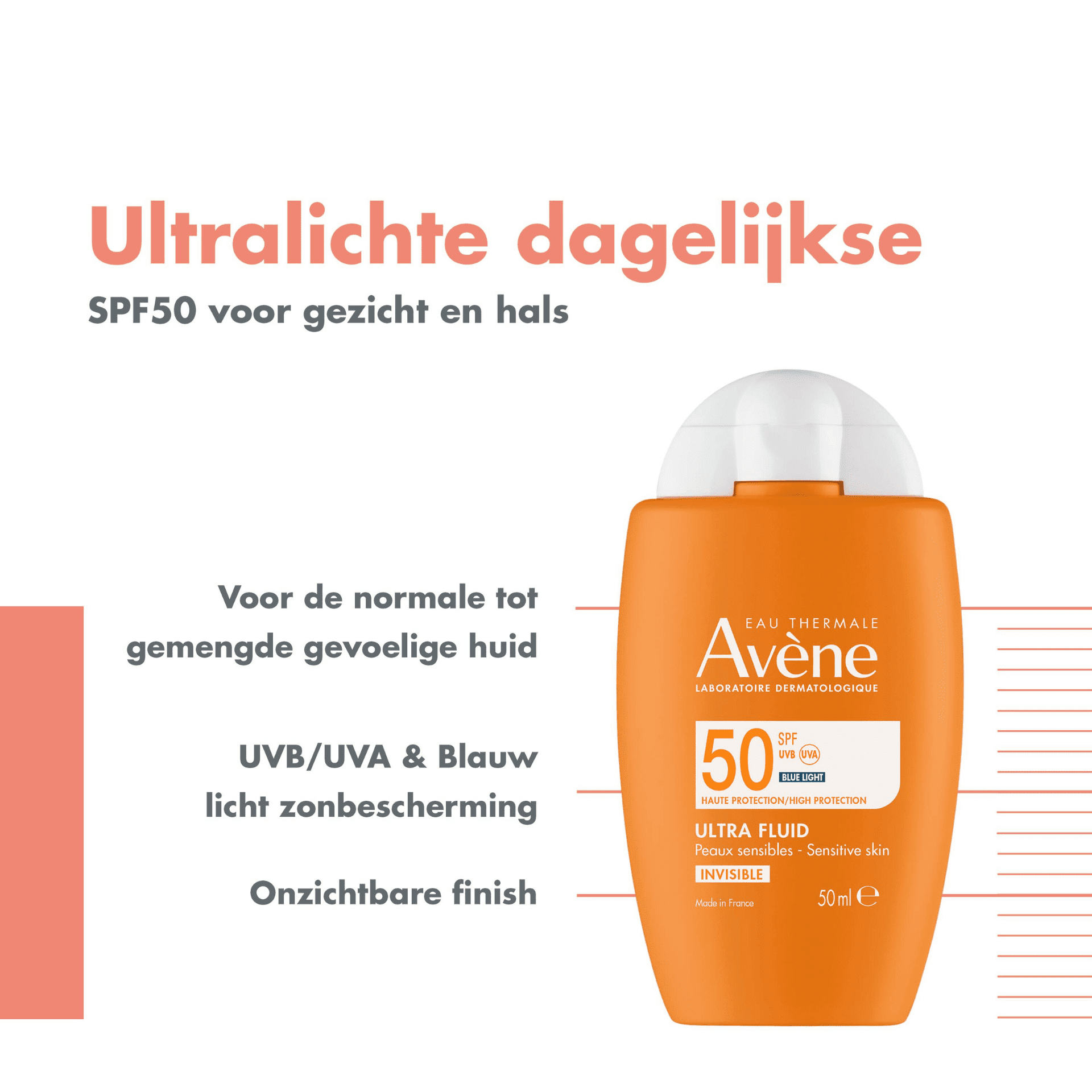 Avène Ultra Fluid Invisible SPF 50 Avène Ultra Fluid Invisible SPF 50