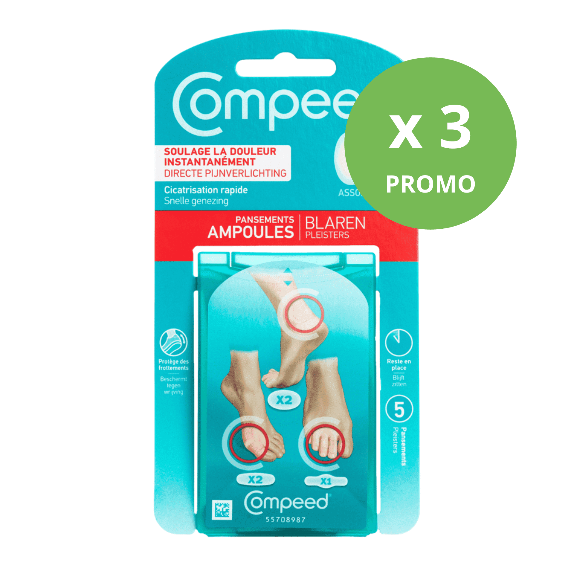 Compeed Pansement Ampoules Format Economique 10