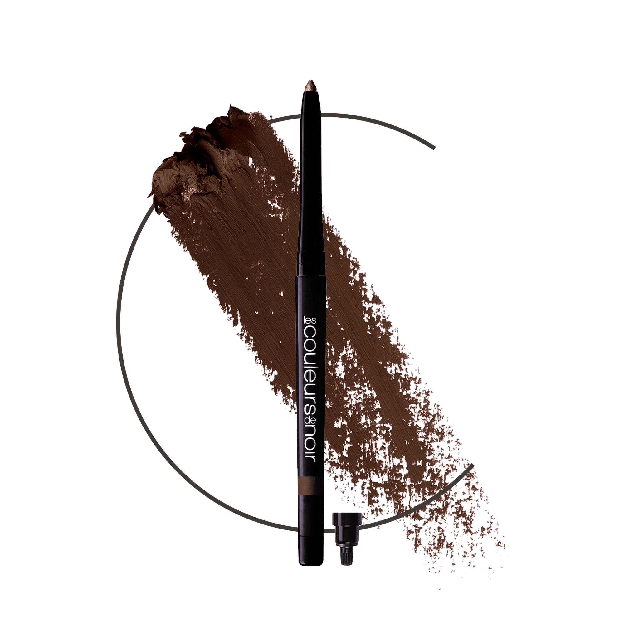 Les Couleurs De Noir Stylo Sourcil 02 Brunette/Zwart Les Couleurs De Noir Stylo Sourcil 02 Brunette/Zwart