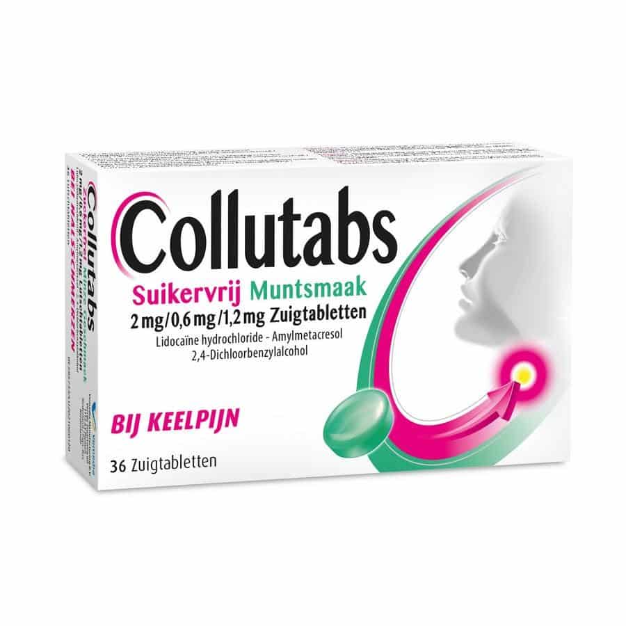 Collutabs S/sucre Menthe 2mg/0,6mg/1,5mg Pastil 36 Collutabs S/sucre Menthe 2mg/0,6mg/1,5mg Pastil 36