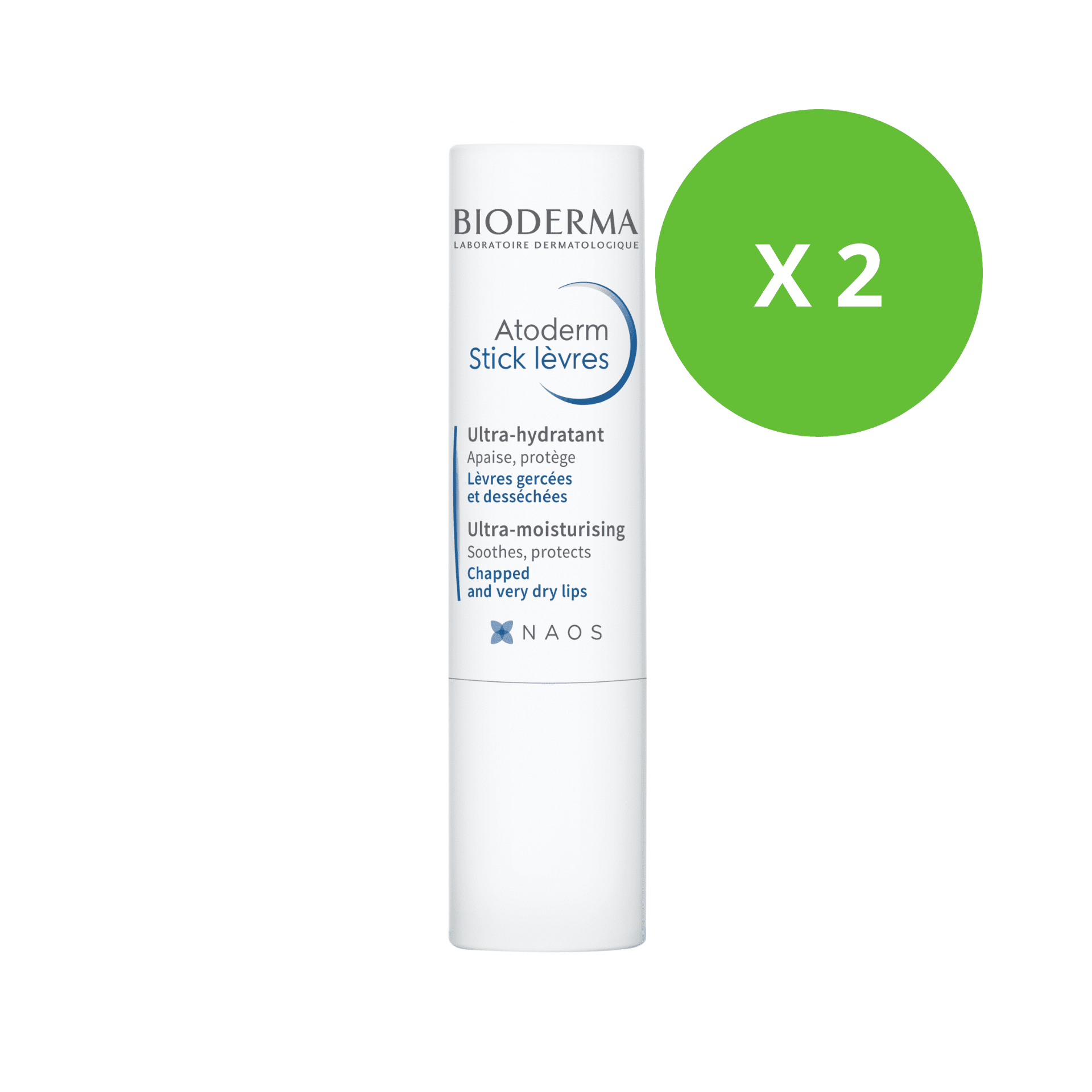 Bioderma Atoderm Stick Levres Duo 2x4g Promo -30%