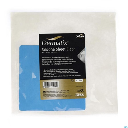 Dermatix Clear Sheet Silicone 13 x 13 cm