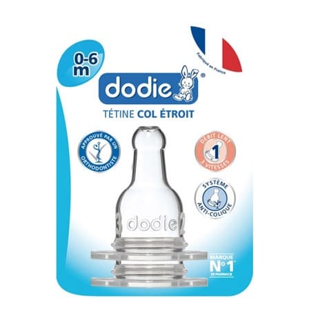 Dodie Kersvormige Zuigspeen 1 Gat Smalle Hals Dodie Kersvormige Zuigspeen 1 Gat Smalle Hals