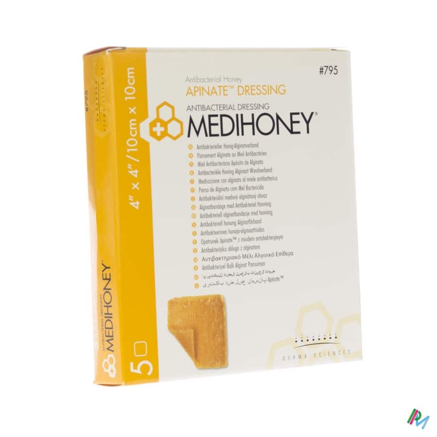 Medihoney Apinate Wondverband 10 x 10 cm Medihoney Apinate Wondverband 10 x 10 cm