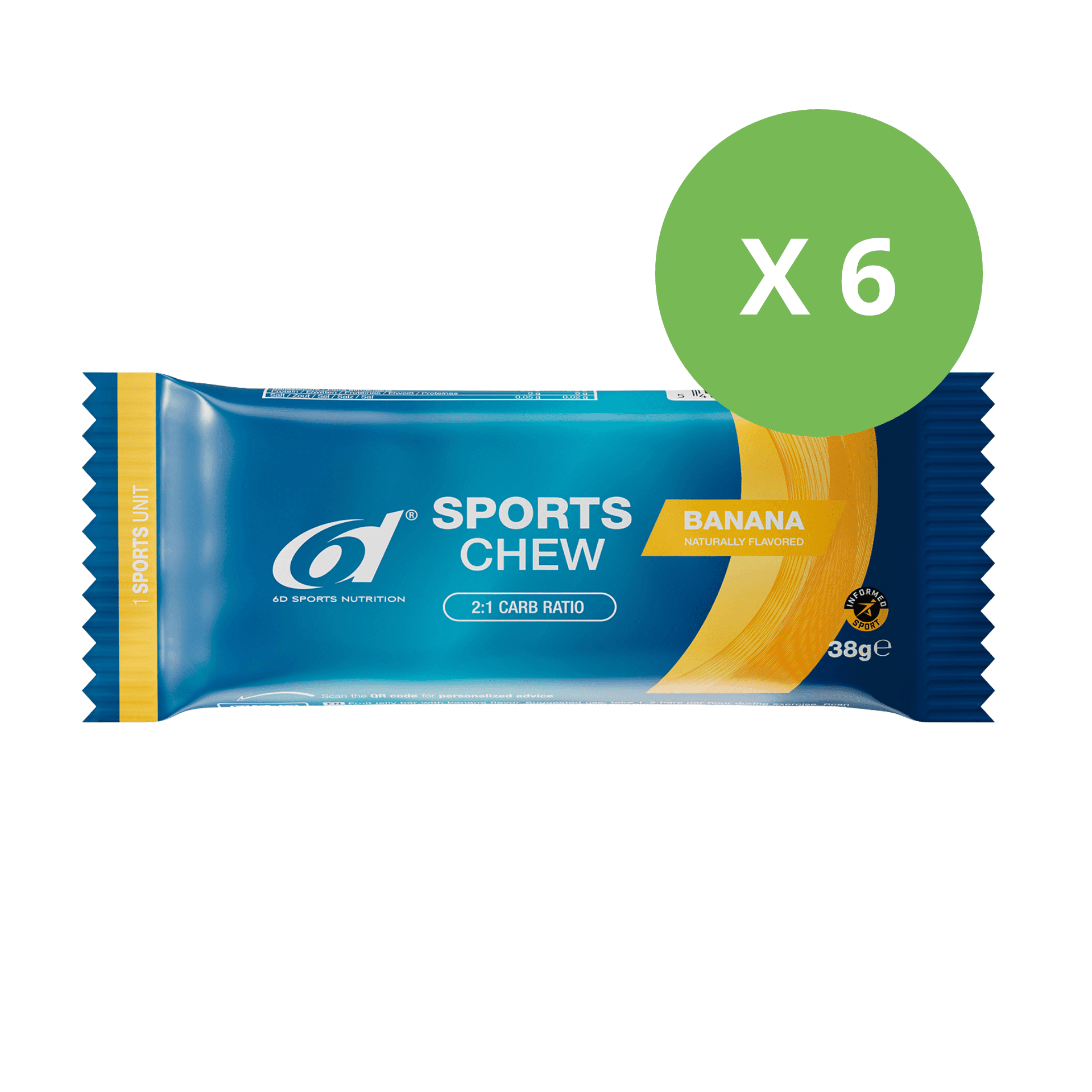 6d Sports Chew 6 x 38 g