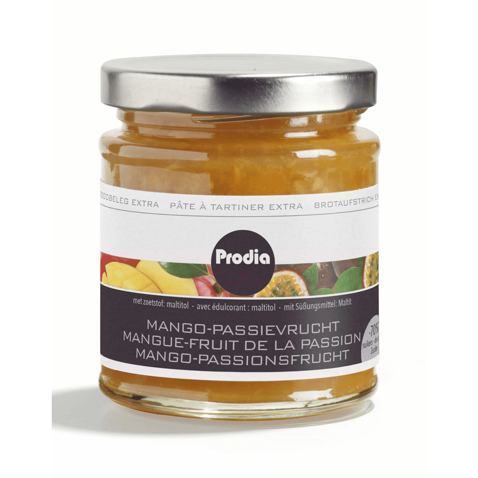 Prodia Broodbeleg Extra Mango-Passievrucht 215 g