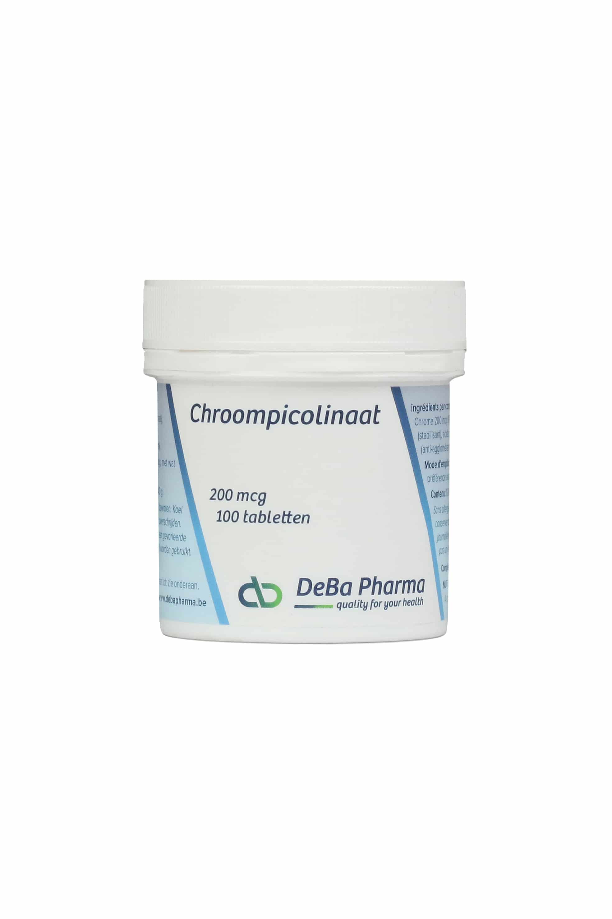 Deba Chroompicolinaat 200 mcg Deba Chroompicolinaat 200 mcg