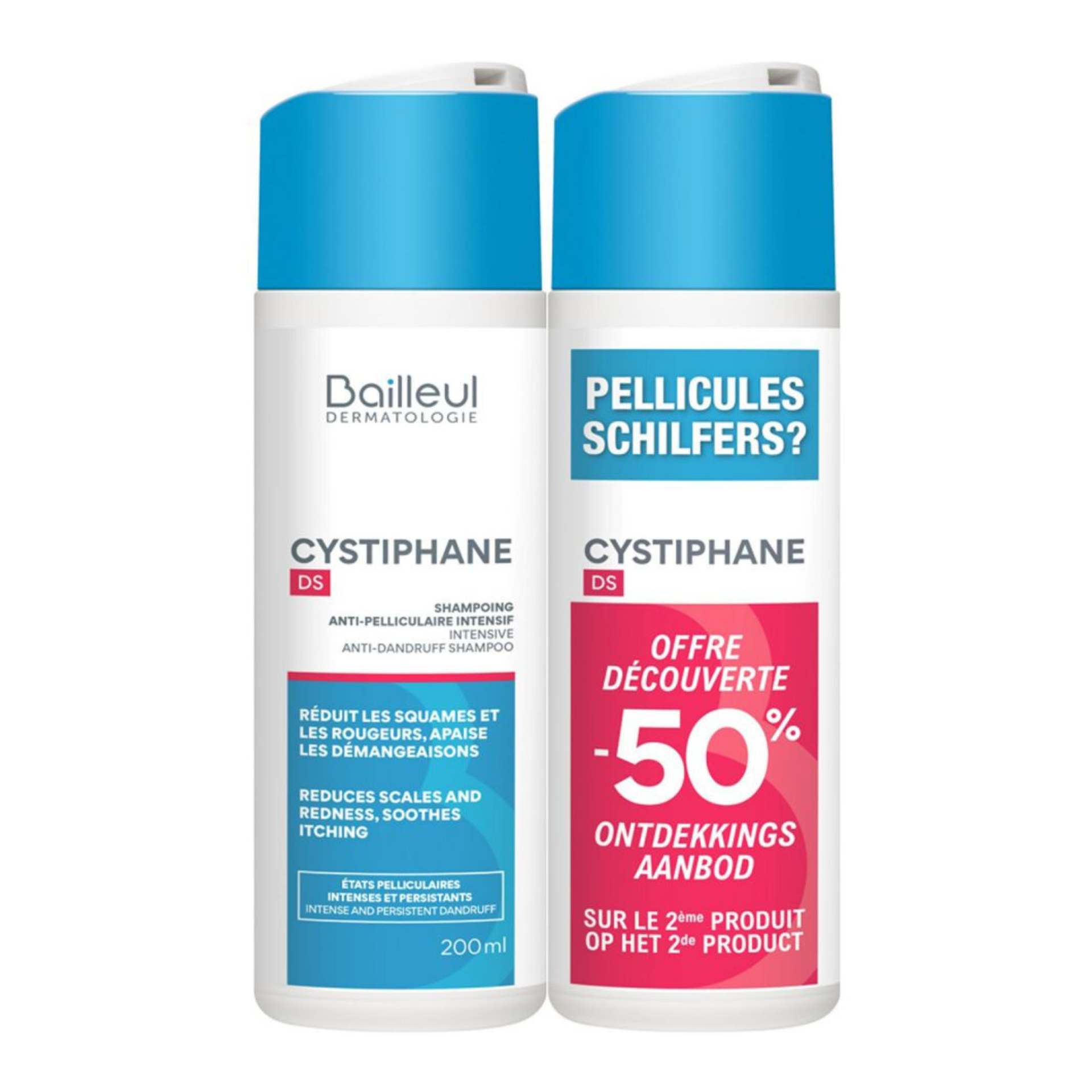 Cystiphane Intensieve Antiroosshampoo DS PROMO 2e-50% Cystiphane Intensieve Antiroosshampoo DS PROMO 2e-50%