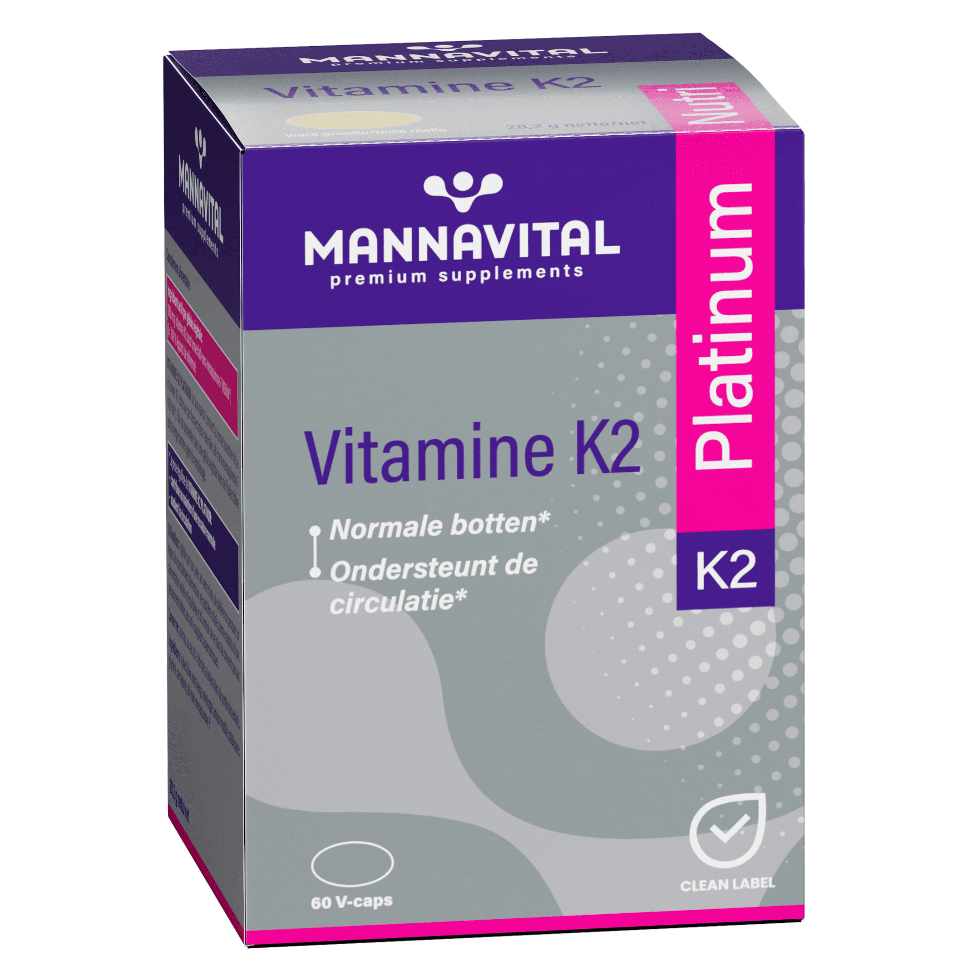 Mannavital Platinum Vitamine K2 Mannavital Platinum Vitamine K2